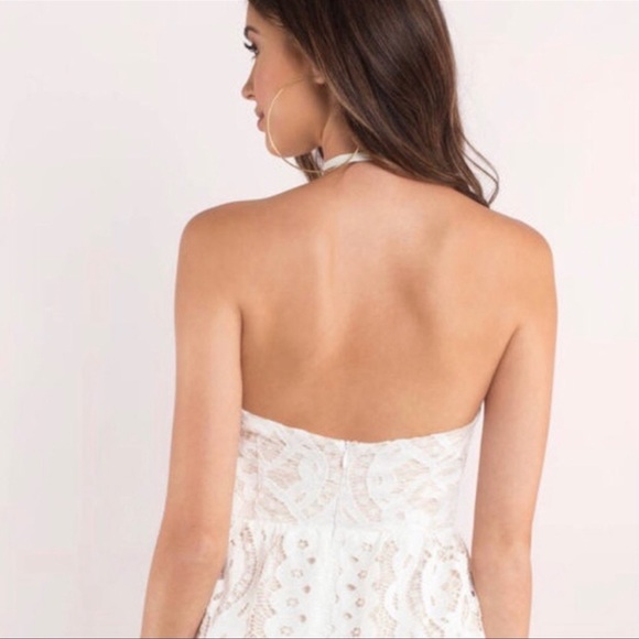 Tobi Halter Lace Romper Size M - Picture 8 of 16